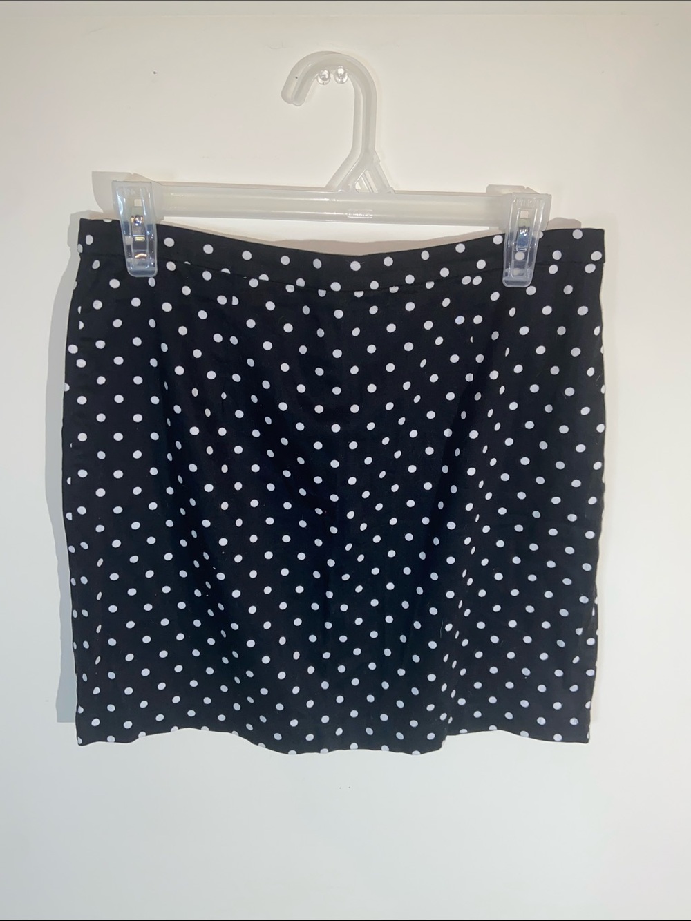 Forever 21 Black&White Polka Dot Pencil Skirt Size L